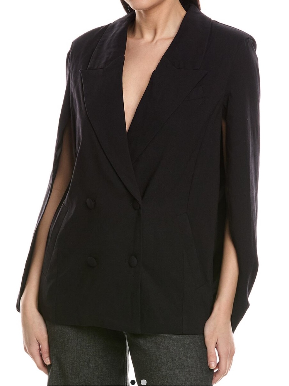 WeWoreWhat Black Women's Cape Sleeve Blazer Jacket - NWT!